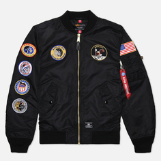 Мужская куртка бомбер Alpha Industries L-2B Apollo Gen II Flight, цвет чёрный