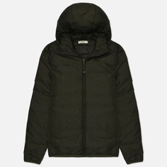 Женский пуховик PANGAIA FLWRDWN Lightweight Down Hooded, цвет зелёный, размер L