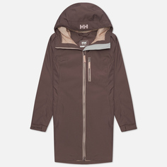 Женская куртка дождевик Helly Hansen Long Belfast 3/4 Length, цвет фиолетовый, размер M