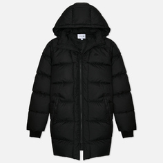 Мужской пуховик Lacoste Hooded Quilted Coat, цвет чёрный, размер 52