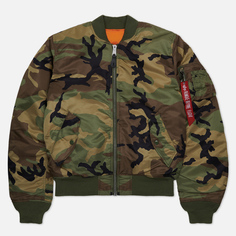 Мужская куртка бомбер Alpha Industries MA-1 Slim Fit, цвет камуфляжный