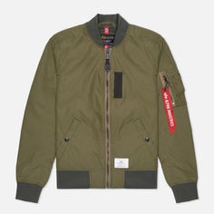 Женская куртка бомбер Alpha Industries L-2B Skymaster Gen II Flight, цвет зелёный, размер L