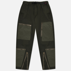 Мужские брюки Gramicci Back Satin Parachute, цвет оливковый, размер XL
