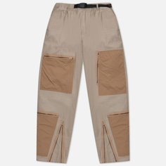 Мужские брюки Gramicci Back Satin Parachute, цвет бежевый, размер XL
