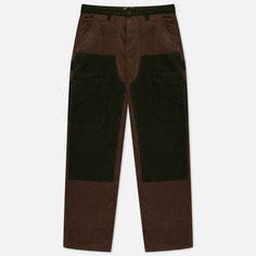 Мужские брюки MARKET Color Block Corduroy Carpenter, цвет коричневый, размер S