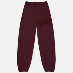 Мужские брюки MARKET Vintage Washed, цвет бордовый