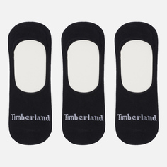 Комплект носков Timberland 3-Pack Stratham No-Show, цвет чёрный, размер 39-43 EU