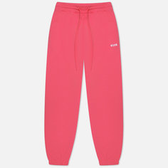 Женские брюки MSGM Micrologo Seasonal, цвет розовый, размер L