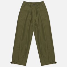 Женские брюки Uniform Bridge 22FW Balloon, цвет зелёный, размер S