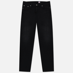 Мужские джинсы Edwin Regular Tapered Kaihara Black x Black Stretch Denim 12.5 Oz, цвет чёрный, размер 38/32
