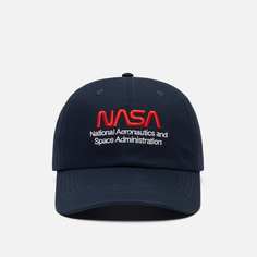Кепка Alpha Industries NASA Worm Logo, цвет синий