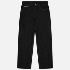Мужские джинсы Uniform Bridge Selvedge Denim, цвет чёрный, размер XL