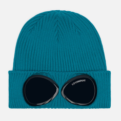 Шапка C.P. Company Cotton Goggle, цвет голубой