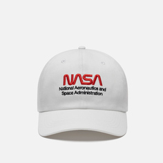 Кепка Alpha Industries NASA Worm Logo, цвет белый
