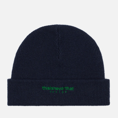 Шапка thisisneverthat L-Logo Boucle, цвет синий