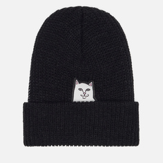 Шапка RIPNDIP Lord Nermal Rib Beanie, цвет чёрный