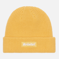 Шапка F.C. Real Bristol Small Classic Logo Beanie, цвет жёлтый