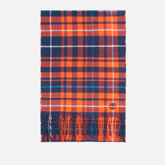 Шарф Timberland Plaid Smart Casual, цвет оранжевый