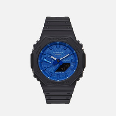 Наручные часы CASIO G-SHOCK GA-2100BP-1A Blue Paisley Series, цвет чёрный