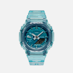 Наручные часы CASIO G-SHOCK GMA-S2100SK-2A Metallic Skeleton, цвет голубой