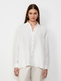 Рубашка льняная белая (52) Lalis