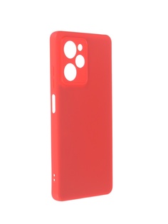 Чехол iBox для Poco X5 Pro с защитой камеры и подложкой Silicone Red УТ000033741