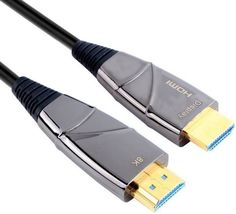 Кабель интерфейсный HDMI-HDMI VCOM D3743-20M Активный оптический кабель HDMI 19M/M,ver. 2.1, 8K/60Hz 20m