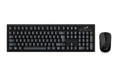 Комплект беспроводной Genius Smart KM-8101 31340014402 клавиатура: чёрная, 105 клавиш; мышь: чёрная, 1200 dpi, 3 кнопки