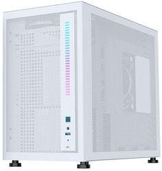 Корпус mATX 1STPLAYER MIKU Mi6 Mi6-WH белый, без БП, боковая панель из закаленного стекла, USB Type-C, USB 3.0, audio