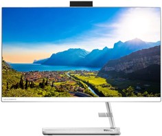 Моноблок 23.8 Lenovo IdeaCentre AIO 3 24ITL6 i5-1135G7/4+4GB/256GB SSD/Iris Xe Graphics/FHD IPS/noDVD/WiFi/BT/Cam/KBD+MOUSE(WLS)/DOS/WHITE