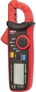 Токоизмерительные клещи UNI-T UT210B , 600В, 200А, 20МОм, True RMS, мини