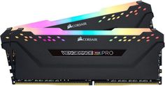 Модуль памяти DDR4 32GB (2*16GB) Corsair CMN32GX4M2Z3600C18 Vengeance RGB Pro SL Black 3600МГц CL18