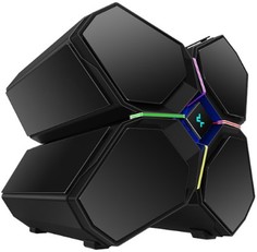 Корпус eATX Deepcool QUADSTELLAR INFINITY черный, без БП, лицевые панели из закаленного стекла, USB Type-C, audio