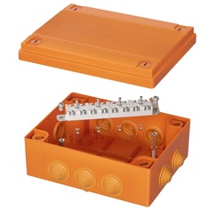 Коробка распределительная DKC FSB211204 пластиковая FS с кабельными вводами и клеммниками, IP55, 150х110х70 мм, 12р, 450V, 6A, 4 мм2, "Vulcan"