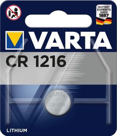 Батарейка Varta ELECTRONICS CR1216 06216101401 BL1 Lithium 3V