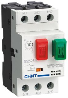 Автоматический выключатель для защиты двигателя CHINT 495085 NS2-25, 20-25А (R)