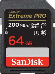 Карта памяти SDXC 64GB SanDisk Extreme PRO SDSDXXU-064G-GN4IN Memory Card 200MB/s