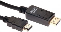 Кабель-переходник VCOM CG608M-1.8M DisplayPort M/HDMI M, 4K, 60Hz, 1.8m