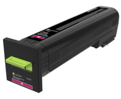 Картридж Lexmark 72K5XME с тонером пурпурного цвета сверхвысокой емкости для организаций (22 000 стр.) для CS820