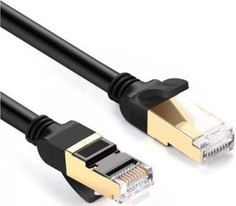 Кабель UGREEN NW107 11269_ Cat 7 F/FTP Lan, 2м, черный