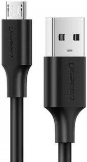 Кабель UGREEN US289 60136 USB 2.0 A/Micro USB, Nickel Plating, 1м, black
