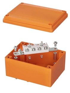 Коробка распределительная DKC FSK20410 пластиковая FS с гладкими стенками и клеммниками, IP56, 150х110х70 мм, 4р, 450V, 32A, 10 мм2, нерж.контакт, "Vu
