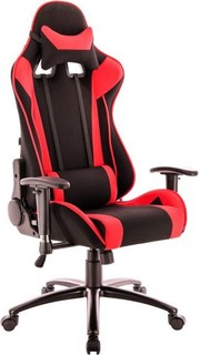 Кресло игровое Everprof Lotus S4 чёрно-красное, (ткань, ролики, DMS (топган)