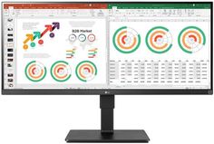 Монитор 34" LG 34BN770 34BN770-B IPS LED 21:9 HDMI M/M матовая HAS Piv 350cd 178гр/178гр 3440x1440 DP UW USB черный