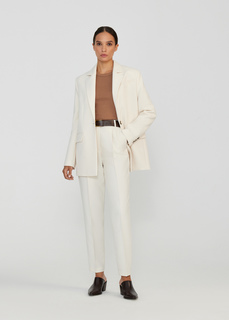 Брюки со стрелками NICEONE [Молочный, L]