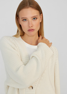 Кардиган из хлопка NICEONE [Молочный, One size]