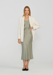 Платье-комбинация с квадратным вырезом NICEONE [Оливковый, XS]