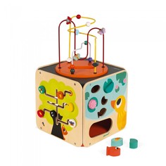 Развивающие игрушки Развивающая игрушка Janod Куб развивающий с комплектом игр: 8 видов активностей