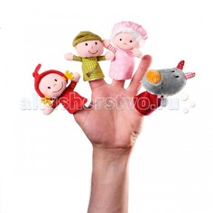 Мягкие игрушки Мягкая игрушка Lilliputiens Пальчиковые игрушки: Красная шапочка