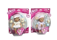 Куклы и одежда для кукол Junfa Кукла Micro Baby Пупс в костюмчике с аксессуарами 15 см 2805B